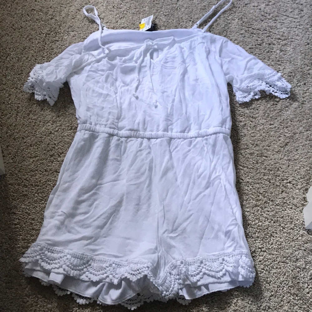 White Rue21 Romper